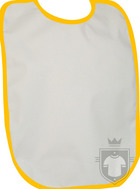 Baberos RTN Tena babero algodon color White - Orange :: Ref: 1655 Baberos RTN Tena babero algodon color White - Orange :: Ref: 1655