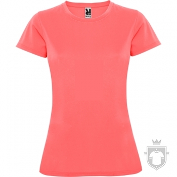 Camisetas Roly Montecarlo W color Fluor Coral :: Ref: 234 Camisetas Roly Montecarlo W color Fluor Coral :: Ref: 234