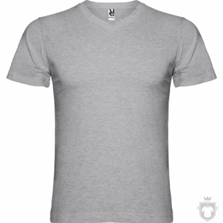 Camisetas Roly Samoyedo 155 cuello V color Grey :: Ref: 58 Camisetas Roly Samoyedo 155 cuello V color Grey :: Ref: 58