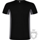 Camisetas Roly Shanghai color Black / Dark lead :: Ref: 0246 Camisetas Roly Shanghai color Black / Dark lead :: Ref: 0246