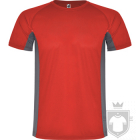 Camisetas Roly Shanghai color Red / Dark lead :: Ref: 6046 Camisetas Roly Shanghai color Red / Dark lead :: Ref: 6046