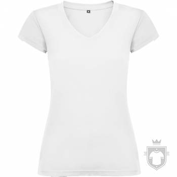 Camisetas Roly Victoria cuello V color White :: Ref: 01 Camisetas Roly Victoria cuello V color White :: Ref: 01