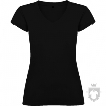 Camisetas Roly Victoria cuello V color Black :: Ref: 02 Camisetas Roly Victoria cuello V color Black :: Ref: 02