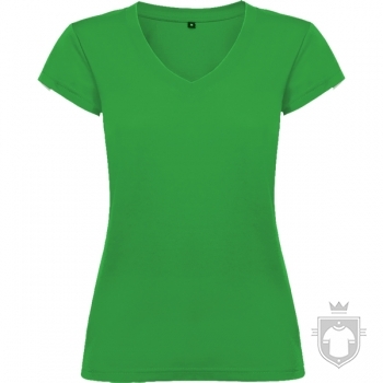 Camisetas Roly Victoria cuello V color Tropical Green :: Ref: 216 Camisetas Roly Victoria cuello V color Tropical Green :: Ref: 216