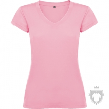 Camisetas Roly Victoria cuello V color Light pink :: Ref: 48 Camisetas Roly Victoria cuello V color Light pink :: Ref: 48