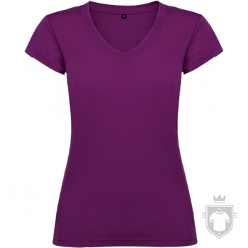 Camisetas Roly Victoria cuello V color Purple :: Ref: 71 Camisetas Roly Victoria cuello V color Purple :: Ref: 71