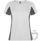 Camisetas Roly Shanghai W color White / Dark lead :: Ref: 0146 Camisetas Roly Shanghai W color White / Dark lead :: Ref: 0146