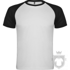Camisetas Roly Indianapolis color White - Black :: Ref: 0102 Camisetas Roly Indianapolis color White - Black :: Ref: 0102