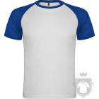 Camisetas Roly Indianapolis color White - Royal :: Ref: 0105 Camisetas Roly Indianapolis color White - Royal :: Ref: 0105