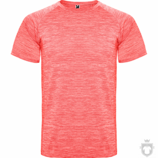 Camisetas Roly Austin color Heather Fluor Coral :: Ref: 244 Camisetas Roly Austin color Heather Fluor Coral :: Ref: 244
