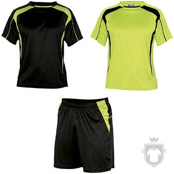 Equipaciones Roly Conjunto deportivo color Black / Fluor yellow :: Ref: 02221 Equipaciones Roly Conjunto deportivo color Black / Fluor yellow :: Ref: 02221