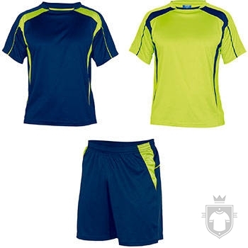 Equipaciones Roly Conjunto deportivo color Royal blue / Fluor yellow :: Ref: 05221 Equipaciones Roly Conjunto deportivo color Royal blue / Fluor yellow :: Ref: 05221
