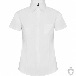 Camisas Roly Sofia policoton w manga corta color White :: Ref: 01 Camisas Roly Sofia policoton w manga corta color White :: Ref: 01