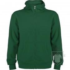 Sudaderas Roly Montblanc M Capucha Cremallera color Bottle green :: Ref: 56 Sudaderas Roly Montblanc M Capucha Cremallera color Bottle green :: Ref: 56