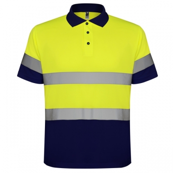 Polos Roly Polaris color Navy / Fluor yellow :: Ref: 55221 Polos Roly Polaris color Navy / Fluor yellow :: Ref: 55221