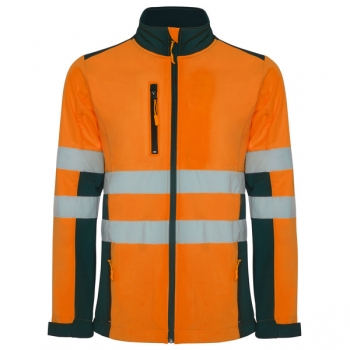 Softshell Roly Antares color Azul Marino / Naranja Fluor :: Ref: 55223 Softshell Roly Antares color Azul Marino / Naranja Fluor :: Ref: 55223