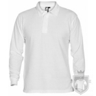 Polos Roly Carpe k manga larga 220 policoton color White :: Ref: 01 Polos Roly Carpe k manga larga 220 policoton color White :: Ref: 01