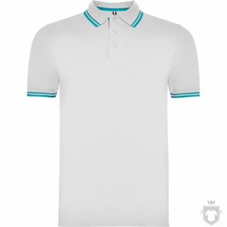 Polos Roly Montreal color White - sky blue :: Ref: 0112 Polos Roly Montreal color White - sky blue :: Ref: 0112