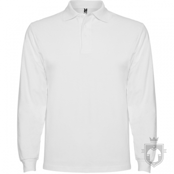 Polos Roly Estrella manga larga 220 algodon color White :: Ref: 01 Polos Roly Estrella manga larga 220 algodon color White :: Ref: 01