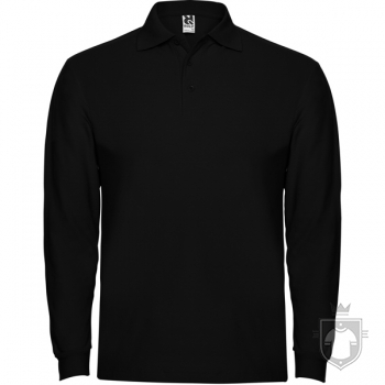Polos Roly Estrella manga larga 220 algodon color Black :: Ref: 02 Polos Roly Estrella manga larga 220 algodon color Black :: Ref: 02