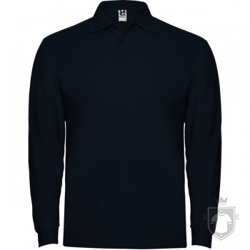 Polos Roly Estrella manga larga 220 algodon color Navy blue :: Ref: 55 Polos Roly Estrella manga larga 220 algodon color Navy blue :: Ref: 55