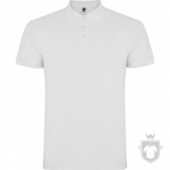 Polos Roly Star Tallas grandes color White :: Ref: 01 Polos Roly Star Tallas grandes color White :: Ref: 01