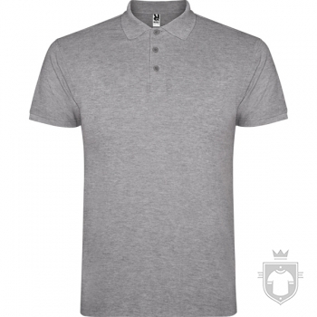 Polos Roly Star Tallas grandes color Grey :: Ref: 58 Polos Roly Star Tallas grandes color Grey :: Ref: 58
