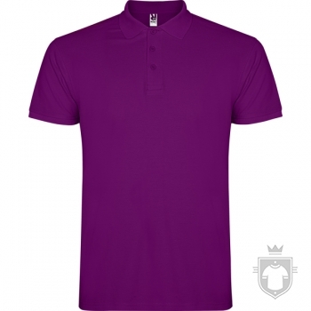 Polos Roly Star Tallas grandes color Purple :: Ref: 71 Polos Roly Star Tallas grandes color Purple :: Ref: 71