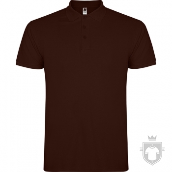 Polos Roly Star Tallas grandes color Chocolate :: Ref: 87 Polos Roly Star Tallas grandes color Chocolate :: Ref: 87