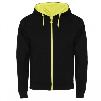 Sudaderas Roly Fuji color Black / Fluor yellow :: Ref: 02221 Sudaderas Roly Fuji color Black / Fluor yellow :: Ref: 02221