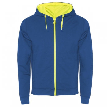 Sudaderas Roly Fuji color Royal blue / Fluor yellow :: Ref: 05221 Sudaderas Roly Fuji color Royal blue / Fluor yellow :: Ref: 05221