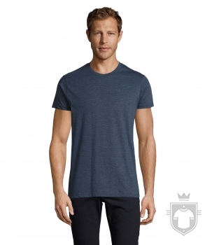 Camisetas Sols Regent Ajustada color Heather denim :: Ref: 222 Camisetas Sols Regent Ajustada color Heather denim :: Ref: 222