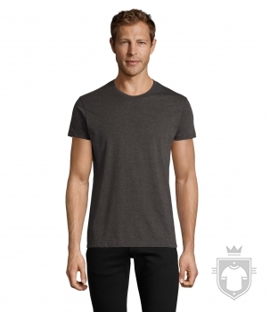 Camisetas Sols Regent Ajustada color Charcoal melange :: Ref: 348 Camisetas Sols Regent Ajustada color Charcoal melange :: Ref: 348