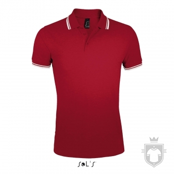 Polos Sols Pasadena Tallas grandes color Red - White :: Ref: 908 Polos Sols Pasadena Tallas grandes color Red - White :: Ref: 908