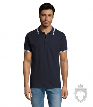 Polos Sols Pasadena Tallas grandes color French navy / White :: Ref: 912 Polos Sols Pasadena Tallas grandes color French navy / White :: Ref: 912