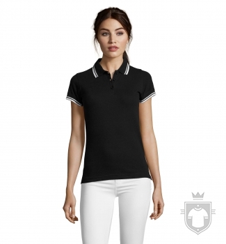 Polos Sols Pasadena W color Black - White :: Ref: 935 Polos Sols Pasadena W color Black - White :: Ref: 935
