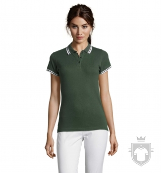 Polos Sols Pasadena W color Green - White :: Ref: 946 Polos Sols Pasadena W color Green - White :: Ref: 946