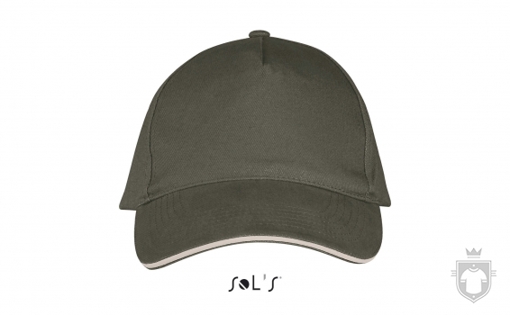 Gorras Sols Long Beach color Army - Beige :: Ref: 915 Gorras Sols Long Beach color Army - Beige :: Ref: 915