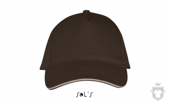 Gorras Sols Long Beach color Chocolate - Beige :: Ref: 921 Gorras Sols Long Beach color Chocolate - Beige :: Ref: 921