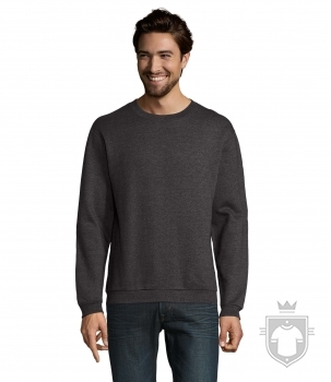 Sudaderas Sols Spider color Charcoal melange :: Ref: 348 Sudaderas Sols Spider color Charcoal melange :: Ref: 348