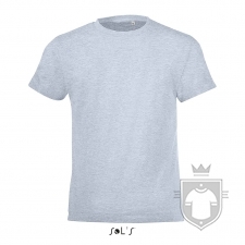 Camisetas Sols Regent FIT Kids color Azul cielo jaspeado :: Ref: 258 Camisetas Sols Regent FIT Kids color Azul cielo jaspeado :: Ref: 258