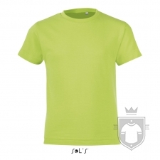 Camisetas Sols Regent FIT Kids color Apple Green :: Ref: 280 Camisetas Sols Regent FIT Kids color Apple Green :: Ref: 280
