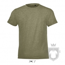 Camisetas Sols Regent FIT Kids color Heather khaki :: Ref: 288 Camisetas Sols Regent FIT Kids color Heather khaki :: Ref: 288