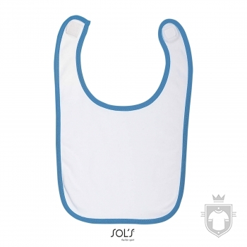 Baberos Sols Babib color White - Aqua :: Ref: 930 Baberos Sols Babib color White - Aqua :: Ref: 930