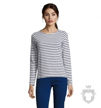 Camisetas Sols Marine W color White - Navy :: Ref: 904 Camisetas Sols Marine W color White - Navy :: Ref: 904