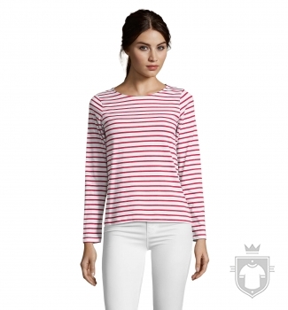 Camisetas Sols Marine W color White - Red :: Ref: 987 Camisetas Sols Marine W color White - Red :: Ref: 987