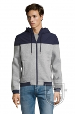 Sudaderas Sols Voltage color Grey melange / French navy :: Ref: 508 Sudaderas Sols Voltage color Grey melange / French navy :: Ref: 508