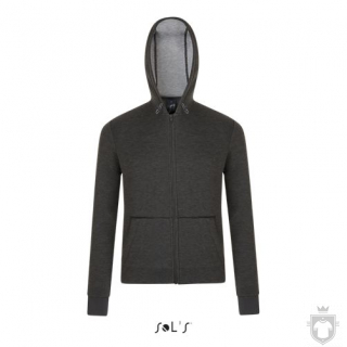 Sudaderas Sols Volt color Charcoal melange :: Ref: 348 Sudaderas Sols Volt color Charcoal melange :: Ref: 348