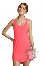 Vestidos Sols Cocktail color Neon Coral :: Ref: 153 Vestidos Sols Cocktail color Neon Coral :: Ref: 153