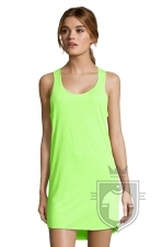 Vestidos Sols Cocktail color Yellow Neon :: Ref: 306 Vestidos Sols Cocktail color Yellow Neon :: Ref: 306